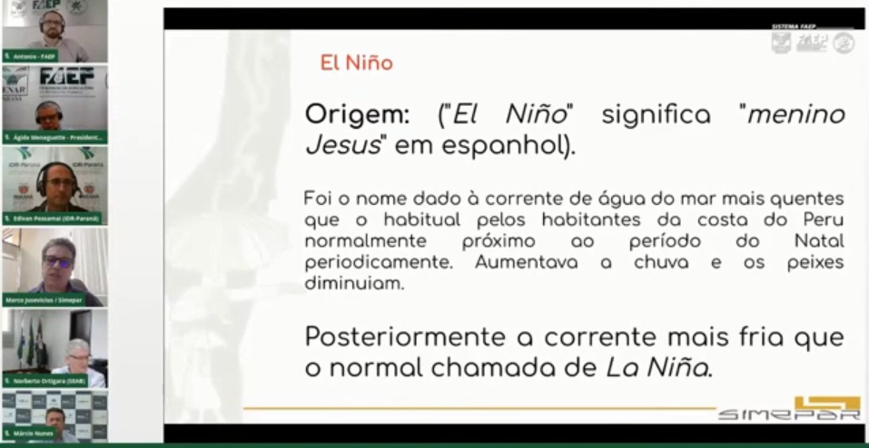 Live sobre o La Ninã