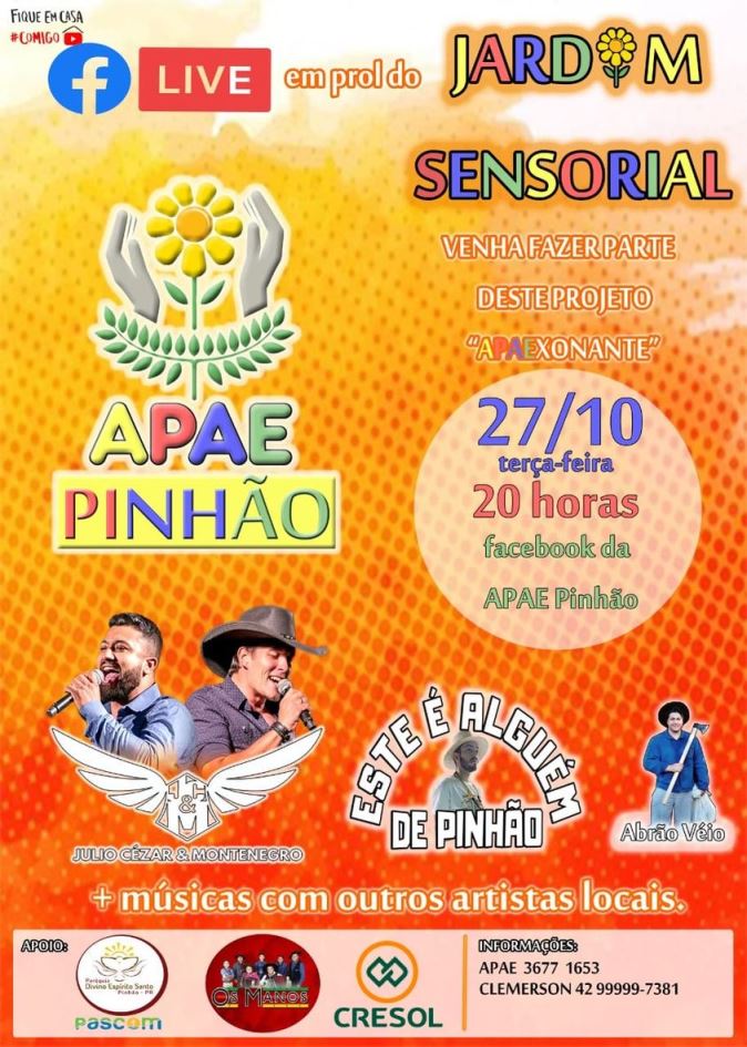 Cartaz Jardim Sensorial