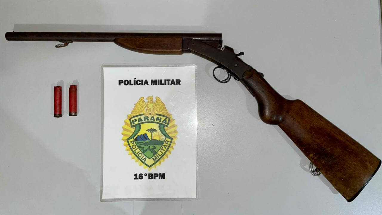 Espingarda apreendida