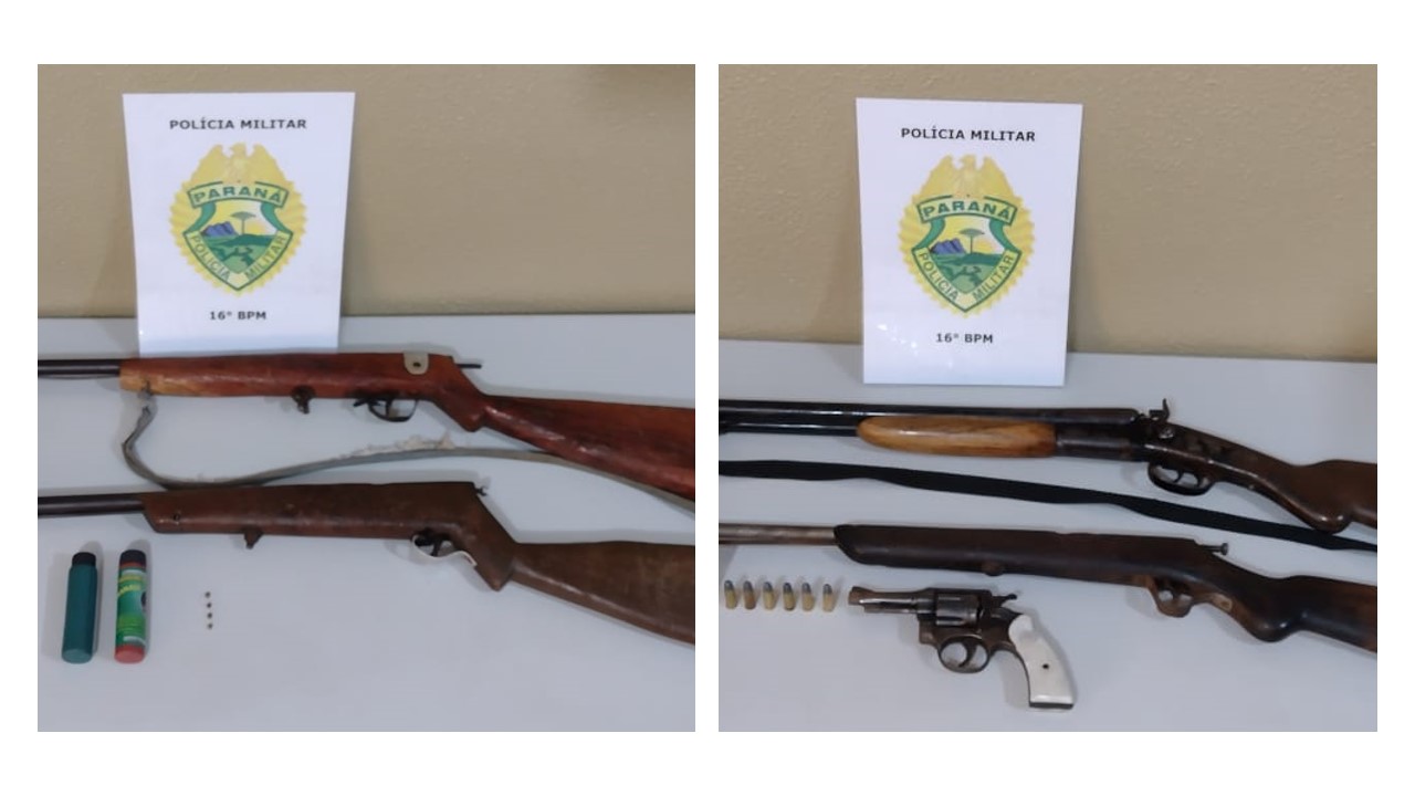 Armas apreendidas